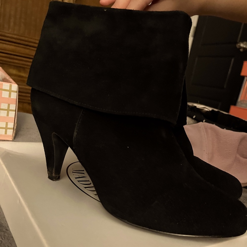 Steve Madden Black Ankle Booties